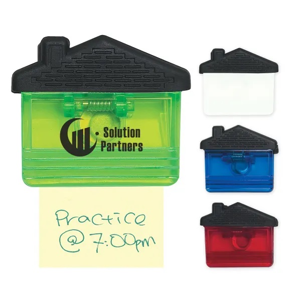 House Plastic Magnet Paper Clip Holder