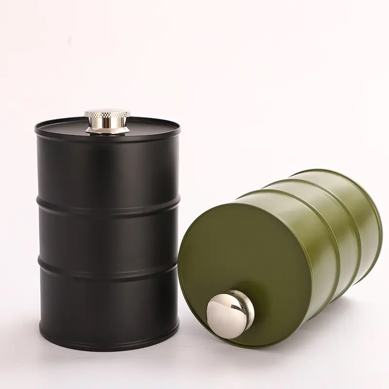 Cylindrical Can Whisky Wine Pot