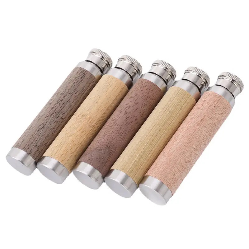 Bamboo Wood Grain Mini Wine Tube