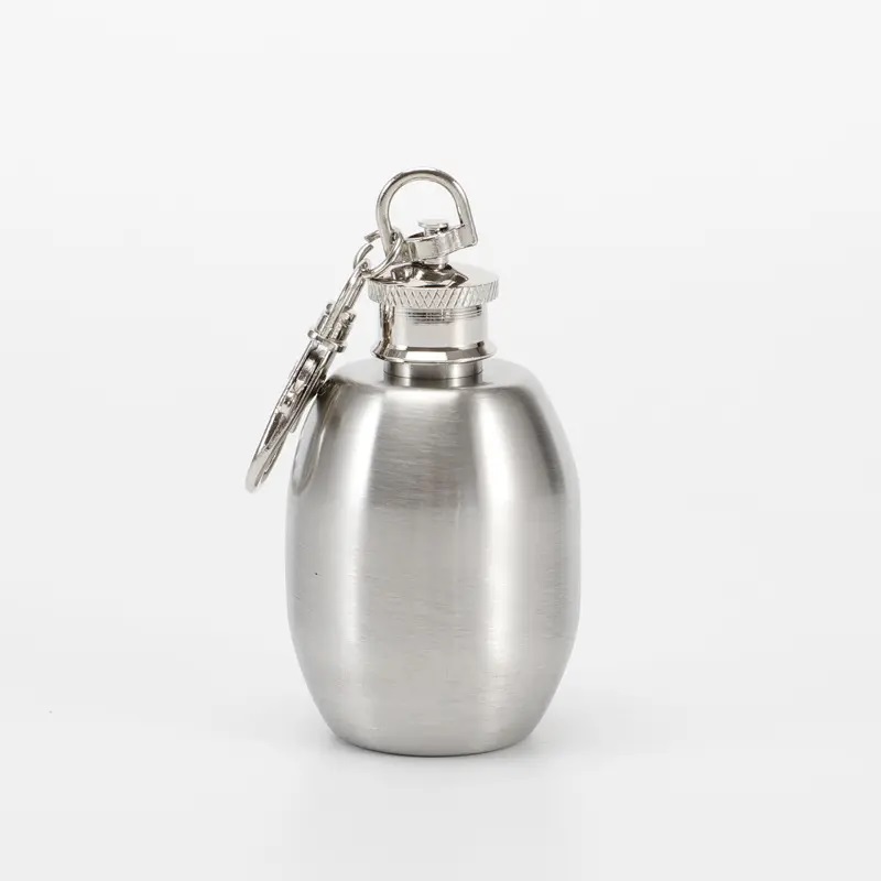 1OZ Mini Hip Flask with Keychain