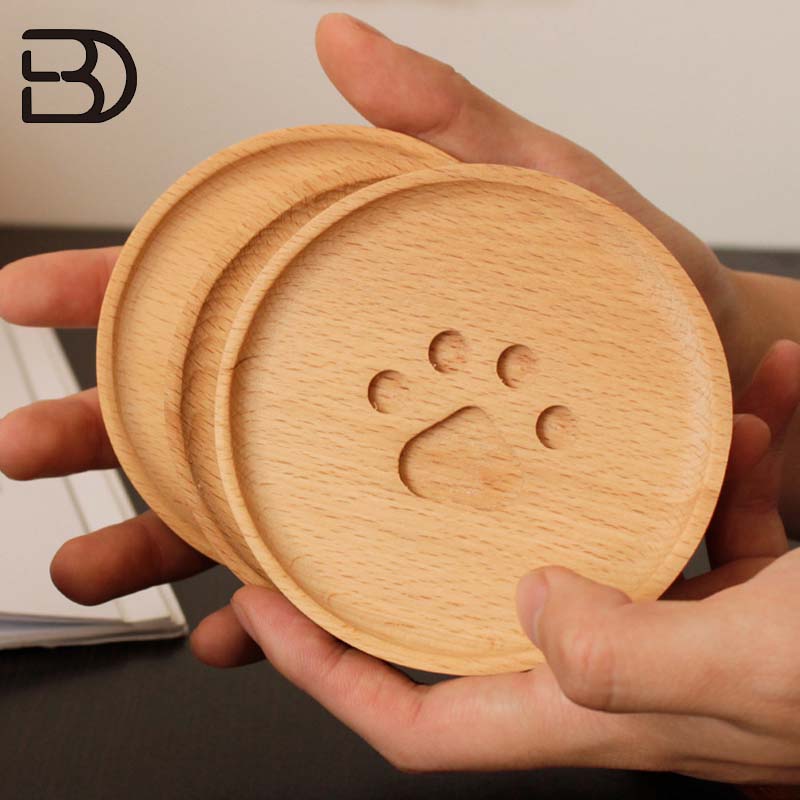 BDMT001 Beech Wood Coaster