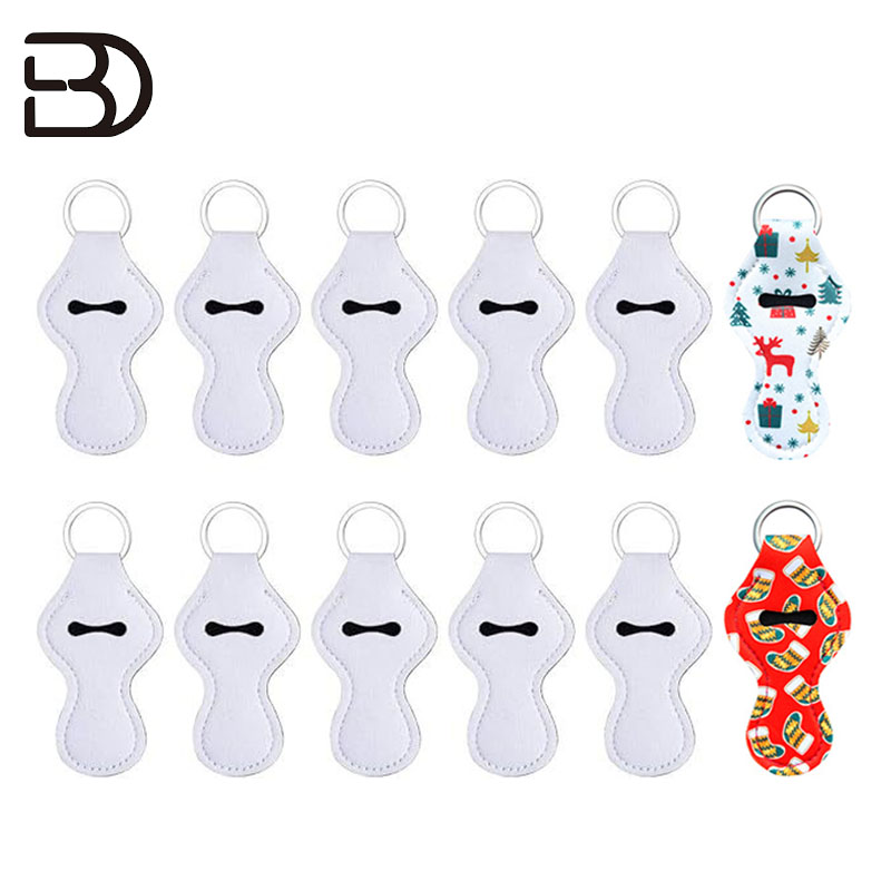 KHT02-Neoprene Peanut Shape Chapstick Holder