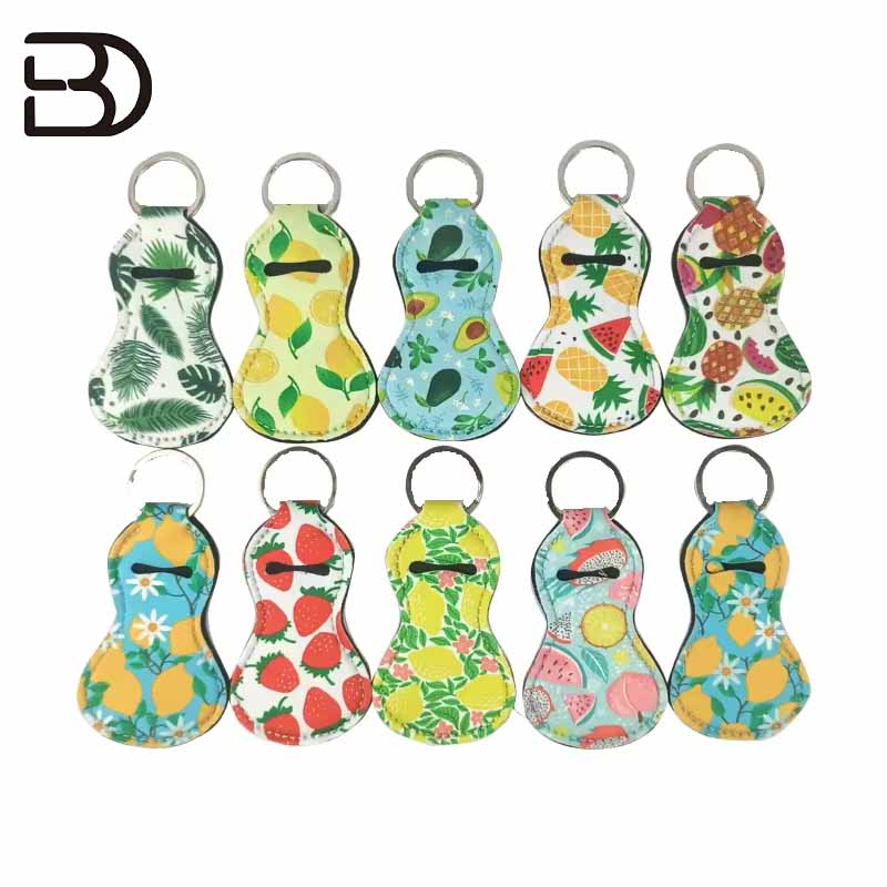 KHT05-Neoprene Gourd Shape Chapstick Holder