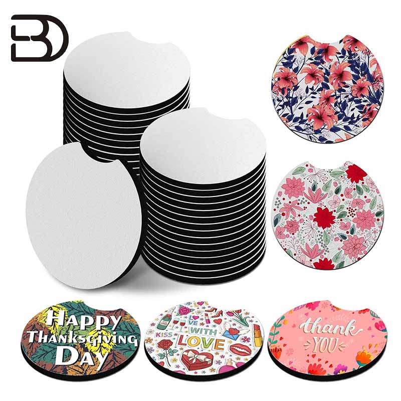 BD02-Neoprene Car Coaster