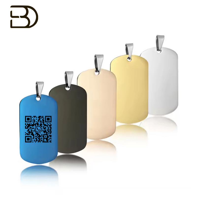 GPBXG50 Rectangle Shape Dog Tag