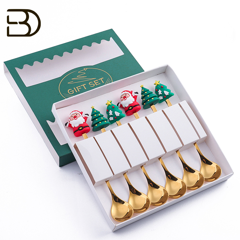 CJDQ62 Xmas Teaspoon Set