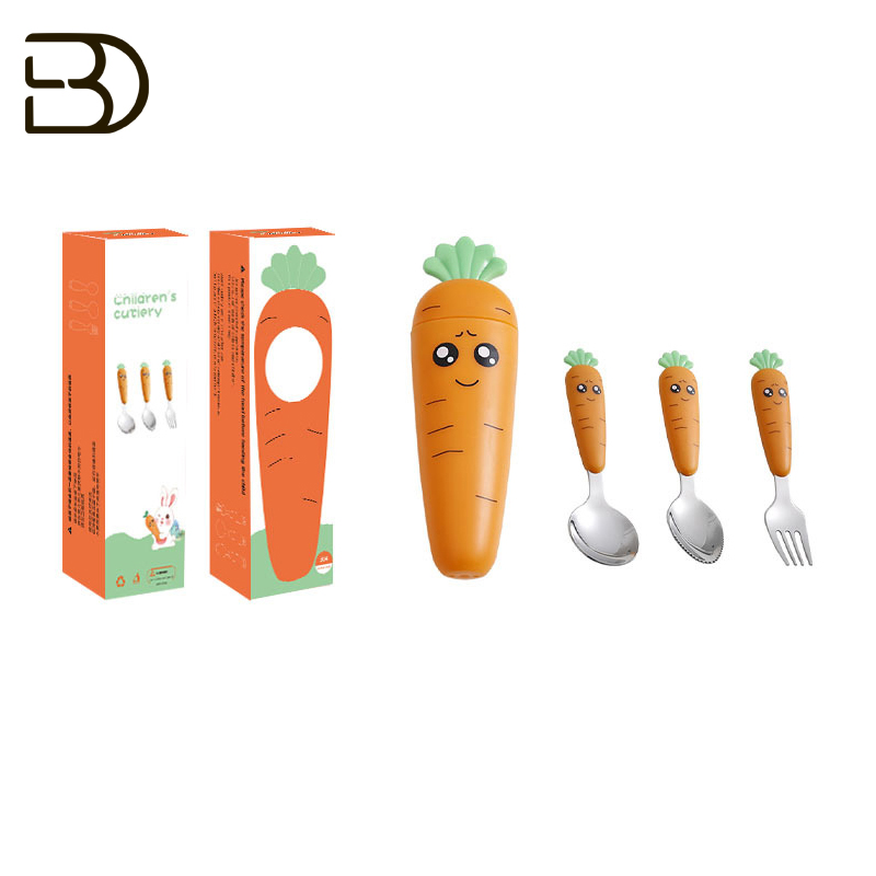 CJDQ53 Carrot Child Cutlery Set