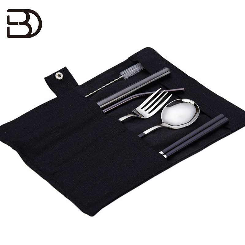 CJBS60 Reusable Travel Tableware Set